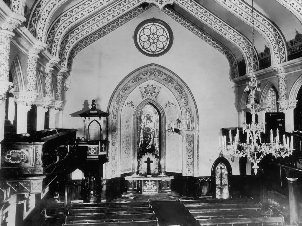 Interior del templo de la calle Esmeralda, ca. 1923